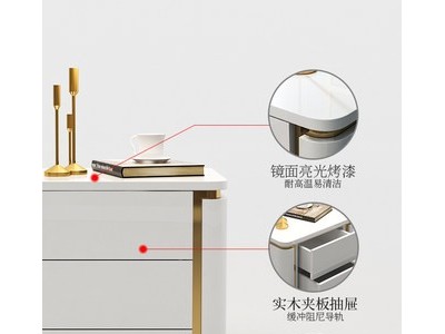 卧室床头柜储物柜床边柜图3