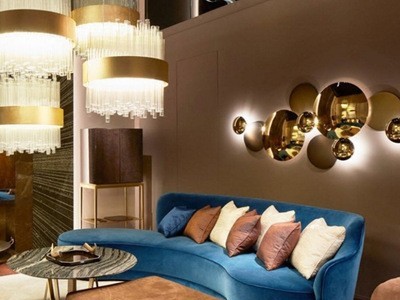 北欧简约弧形布艺沙发设计师酒店美容院商场别墅客厅创意异形沙发