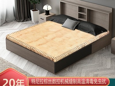 徐师傅天然山棕床垫手工缝制 棕垫1.8m席梦思棕榈床垫1.5图2