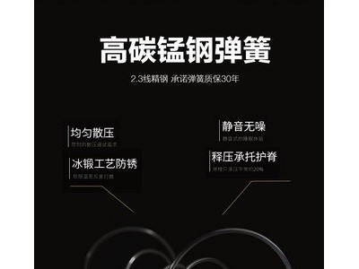 弹簧床垫席梦思1.8m床垫22cm厚卧室软硬适中床垫图4