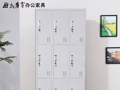 钢制员工铁皮更衣柜储物柜存包柜鞋柜碗柜职员多门柜存包柜24门柜图3