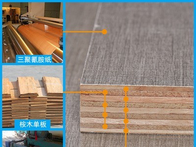 现货供应杨桉双面多层实木免漆板生态板18mm环保E1板材批发花色多图3