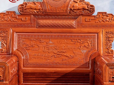 祥蕴阁红木家具缅甸花梨木招财进宝沙发大果紫檀客厅中式仿古组合图4