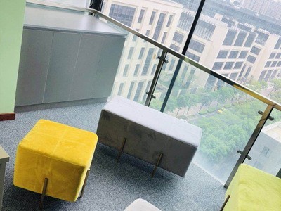 现代简约布艺沙发凳 小户型家用客厅创意小沙发凳 网红铁艺换鞋凳图4