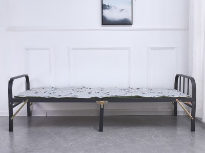 铁艺单人折叠床出租屋简易床木板床办公室午休床单人工地临时床图2