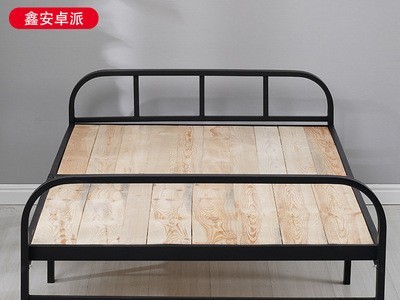 折叠床家用出租屋铁架单人木板行军床简易办公室午休陪护床图5
