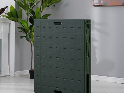 折叠床军用部队便携式折叠床塑钢行军床户外简易野战办公室折叠床图2