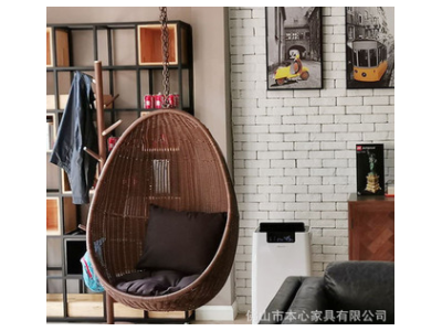 阳台吊篮藤椅网红单人吊椅家用室内懒人秋千户外庭院藤编吊椅吊篮图3