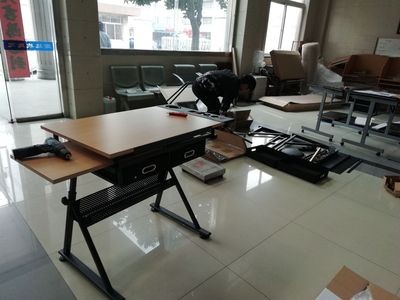 美式可升降书画绘画画图画案美术制图绘图桌设计师书桌工作台画架图3