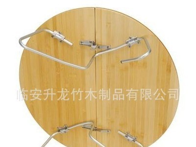 新款碳化竹家用餐厅书房折叠桌 户外折叠桌 多功能轻便摆摊折叠桌图2