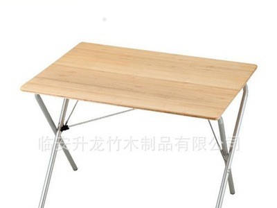 新款碳化竹家用餐厅书房折叠桌 户外折叠桌 多功能轻便摆摊折叠桌图4