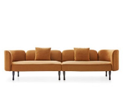 北欧沙发小户型三人休闲沙发简约现代客厅公寓布艺沙发
