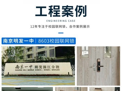 铭校学校联网锁安防智能系统门锁指纹锁执手锁刷卡密码锁手机开锁图3