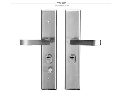 门锁热卖 sus304不锈钢防盗门机械门锁 防盗门锁创意面板批发定制图4