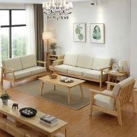 北欧全实木沙发组合日式现代简约小户型单人双人三人沙发客厅家具