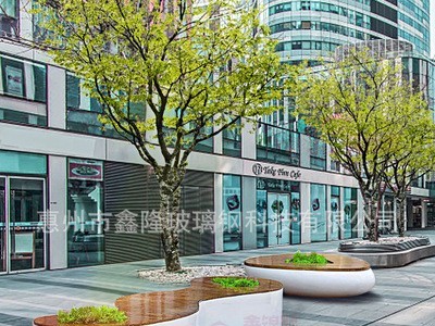玻璃钢树池坐凳商场休闲座椅创意公共休息区椅子户外排椅公园长凳图2