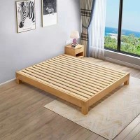 榻榻米床架床现代简约实木床1.8米双人1.5米单人北欧轻奢主卧大床