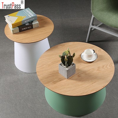 ins北欧角几简约客厅小户型茶几欧式圆形简易设计师彩色边几矮桌
