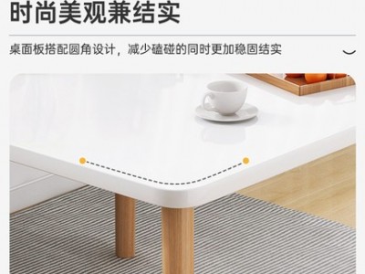 北欧餐桌家用小户型现代简约客厅原木图2