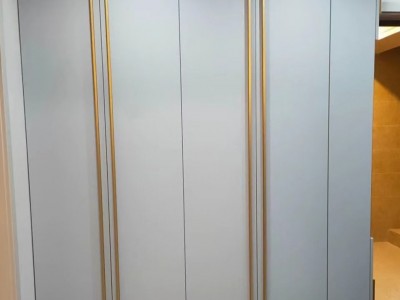 衣柜工厂定制现代轻奢衣柜,多层板免漆板衣柜厂家全屋定制工厂图5