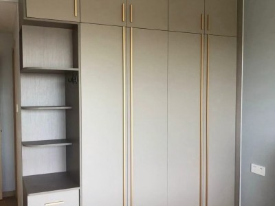 衣柜工厂定制现代轻奢衣柜,多层板免漆板衣柜厂家全屋定制工厂图3