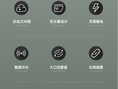 彩色脉冲无水压限制个性电动家用马桶无水箱虹吸式小户型坐便器图3