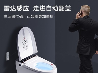 可供110V外贸智能马桶一体式全自动坐便器带水箱无水压限制厂家图2