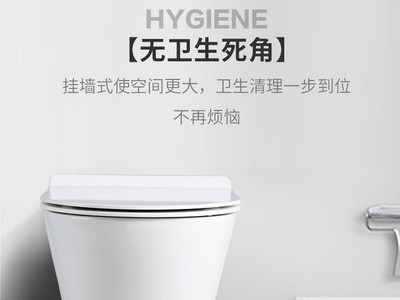 壁挂式坐厕入墙悬挂嵌入式座便器墙排横式挂便马桶吉博力隐藏水箱图2