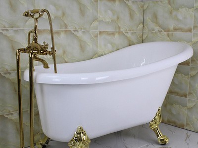 家用欧式贵妃缸简约独立式一体双层保温小户型亚克力浴缸多色可选