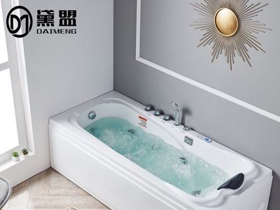 厂家直供批发亚克力浴缸独立式冲浪按摩浴缸工程酒店浴缸1.2-1.8M图3
