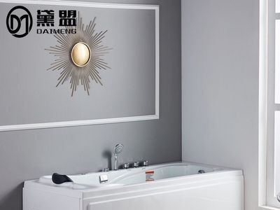 厂家直供批发亚克力浴缸独立式冲浪按摩浴缸工程酒店浴缸1.2-1.8M图5