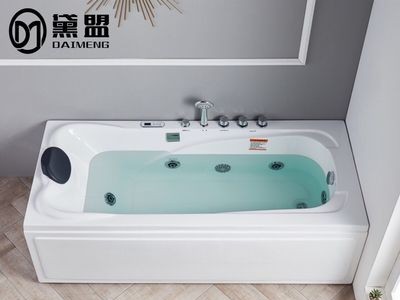 厂家直供批发亚克力浴缸独立式冲浪按摩浴缸工程酒店浴缸1.2-1.8M图2