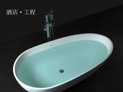 酒店bathtub 主题 民宿纯亚克力独立浴缸 卫生间洗澡缸 工程圆缸