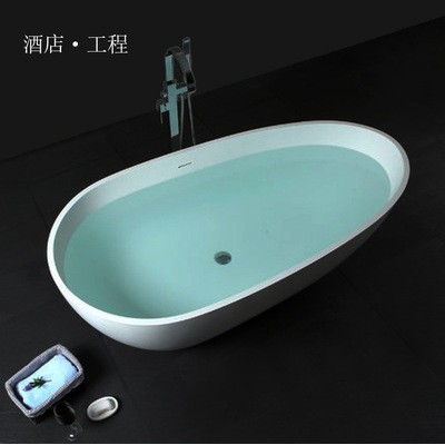 酒店bathtub 主题 民宿纯亚克力独立浴缸 卫生间洗澡缸 工程圆缸
