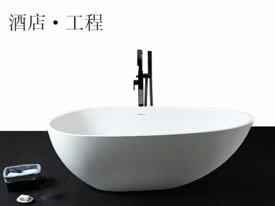 酒店bathtub 主题 民宿纯亚克力独立浴缸 卫生间洗澡缸 工程圆缸图4