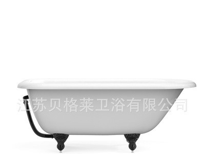 浴缸家用网红浴盆陶瓷成人铸铁浴缸贵妃独立式别墅浴缸小户型深泡图4