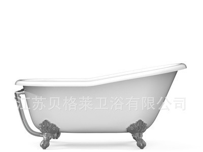 浴缸家用网红浴盆铸铁搪瓷陶瓷浴缸贵妃独立式深泡情趣浴缸小户型图5