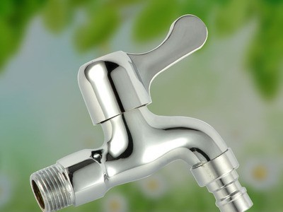 单冷水4分水嘴 全铜抛光镀铬洗衣机快开水龙头拖把池电镀加长龙头图2