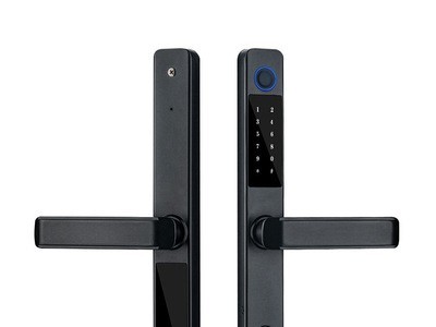 现货批发户外防水断桥铝指纹锁家用推拉门智能锁肯德基大门电子锁图5