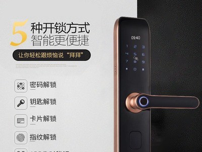家用指纹密码锁超B级防盗防撬智能锁远程APP控制锁公寓民居智能锁图2