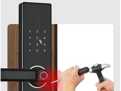 智能家居 新款指纹刷卡锁 防盗门家用密码锁 电子智能门锁图4