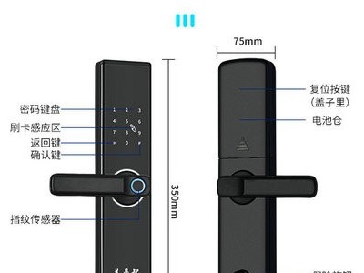 智能家居 新款指纹刷卡锁 防盗门家用密码锁 电子智能门锁图2