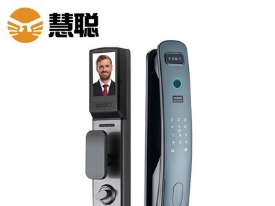 慧聪3D人脸识别指纹锁视频远程监控密码锁家用防盗门智能锁图1
