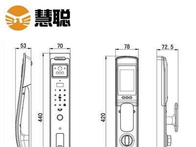 3D人脸识别指纹锁视频远程监控密码锁家用防盗门智能锁图4
