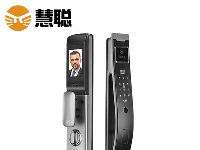 3D人脸识别指纹锁视频远程监控密码锁家用防盗门智能锁图1