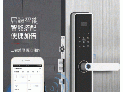 居鲸涂鸦智能App指纹锁电子密码家用防盗门Zigbee联动酒店公寓锁图3