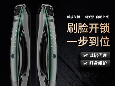 3D人脸识别全自动智能猫眼锁密码锁防盗门锁指纹锁家用大门办公室图2