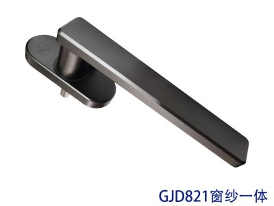 CNC窗纱一体执手锁铝合金氧化把手断桥门窗锁歪把手平开窗执手锁图2
