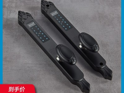 全自动庭院门指纹锁户外庭院指纹锁铝艺门防水别墅大门智能锁图1