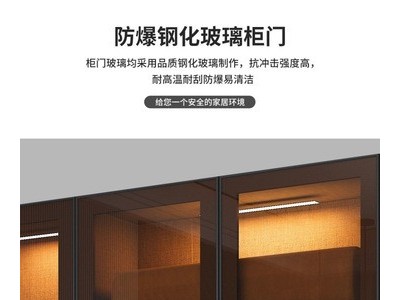 书柜书架带玻璃手办展示柜收纳柜落地书房客厅储物组合书柜图2
